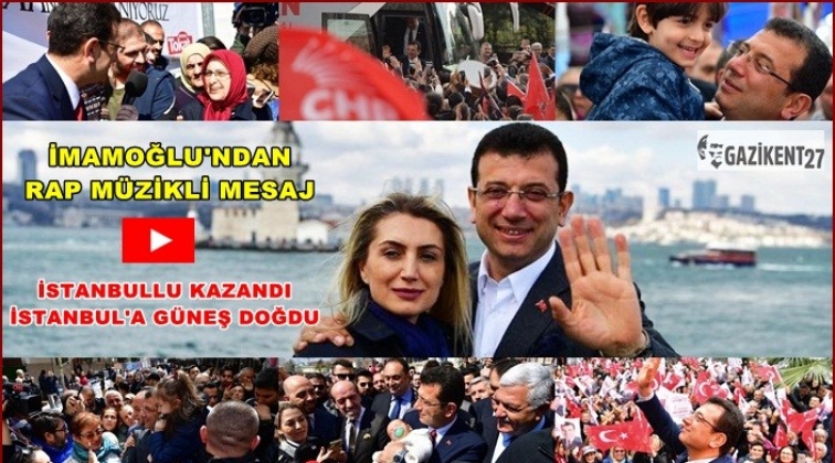 İmamoğlu'ndan rap m&uuml;zikli mesaj...