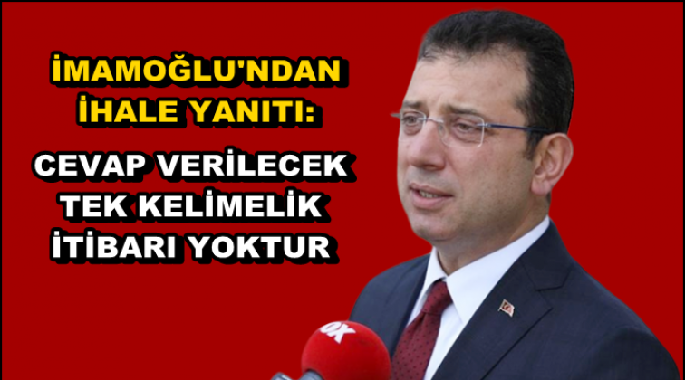 İmamoğlu&rsquo;ndan yeni &ldquo;gar ihalesi&rdquo; yanıtı