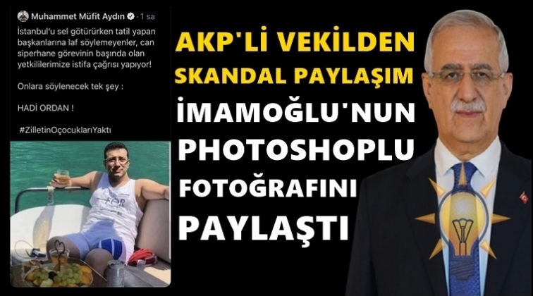 İmamoğlu'nun montajlı fotoğrafını ger&ccedil;ek gibi paylaştı!