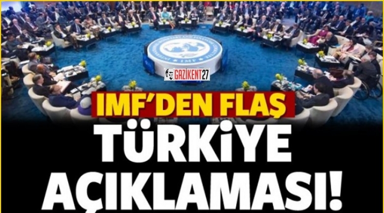 IMF’den flaş Türkiye açıklaması