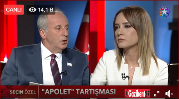 İnce Star Tv'de canlı yayında