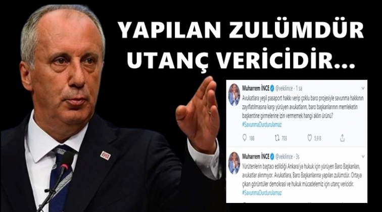 İnce'den sert tepki!..