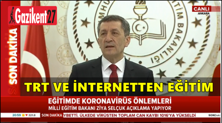 İnternette ve TRT&rsquo;den eğitim desteği