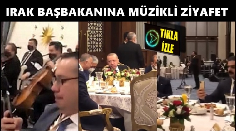 Irak Başbakanı'na Saray'da m&uuml;zikli ziyafet
