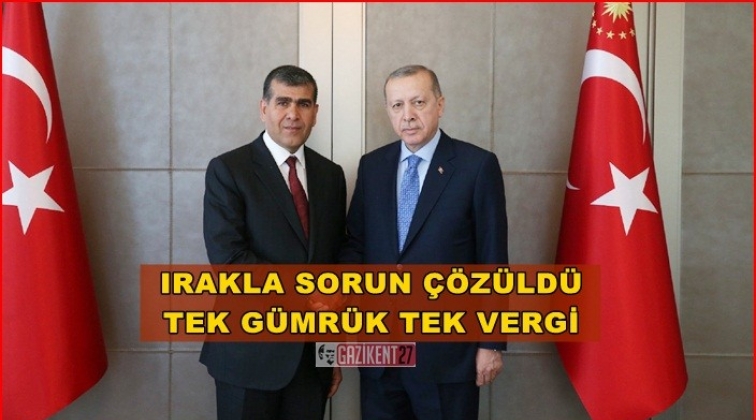 Irak ile çifte gümrük sorunu çözüldü