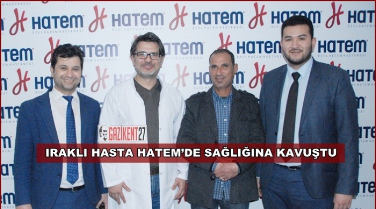 Iraklı hasta Hatem'de sağlığına kavuştu
