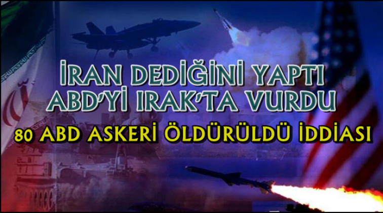 İran, Irakta'ki  ABD &uuml;slerini vurdu