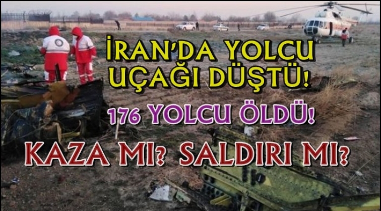 İran&rsquo;da yolcu u&ccedil;ağı d&uuml;şt&uuml;! 176 kişi &ouml;ld&uuml;