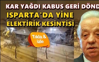 Isparta&rsquo;da yine kar yağdı 'Kabus' geri d&ouml;nd&uuml;!