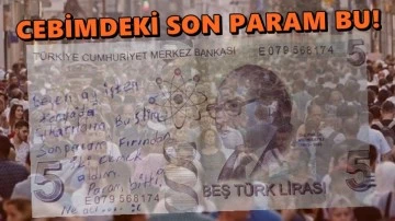 İşsiz vatandaş: Cebimdeki son param bu 5 lira!
