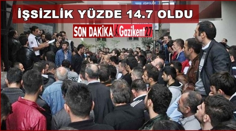 İşsizlik yüzde 14.7'ye çıktı!