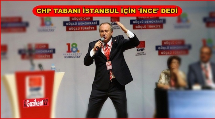 İstanbul anketinden 'İnce' &ccedil;ıktı