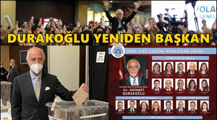 İstanbul Baro Başkanı yeniden Durakoğlu...