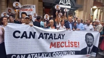 İstanbul Barosu önünde 'Can Atalay' eylemi...