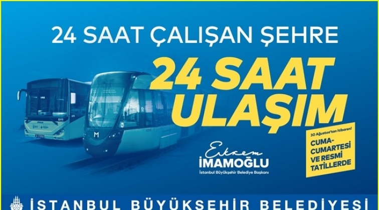 İstanbul, gece ulaşımında d&uuml;nya kenti olacak