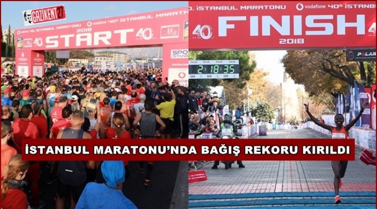 İstanbul Maratonu’nda rekor bağış