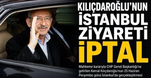 İstanbul programı iptal edilen Kılı&ccedil;daroğlu'ndan a&ccedil;ıklama