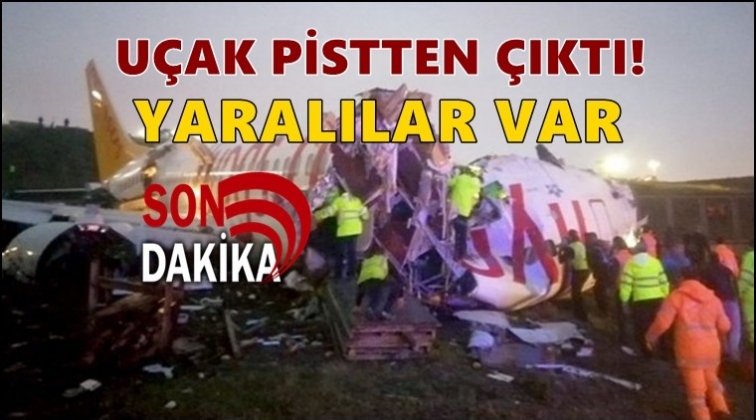 İstanbul'da&nbsp;u&ccedil;ak pistten &ccedil;ıktı!