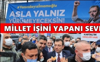 İstanbullular İmamoğlu'nu bağrına bastı...