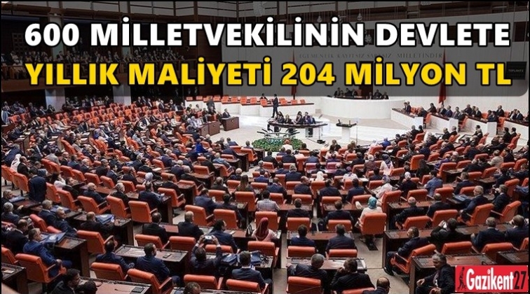 İşte, 600 milletvekilinin devlete yıllık maliyeti...