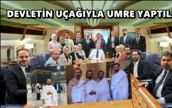 İşte devletin u&ccedil;ağıyla umre yapan gazeteciler!