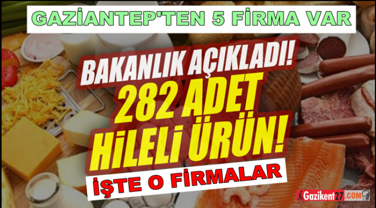 İşte hile yapan 173 firmanın 282 &uuml;r&uuml;n&uuml;