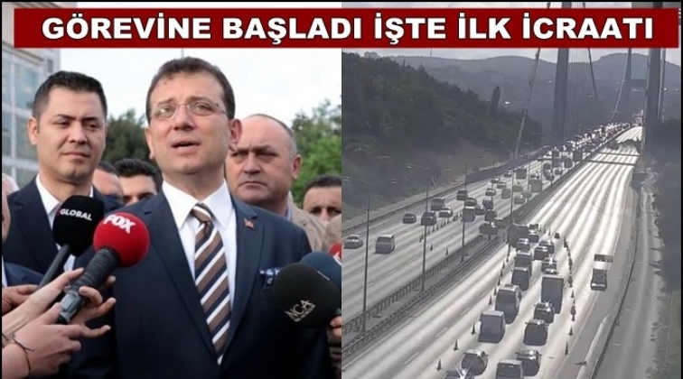 İşte İmamoğlu&rsquo;nun ilk icraatı: Metrob&uuml;s &ccedil;ilesi...