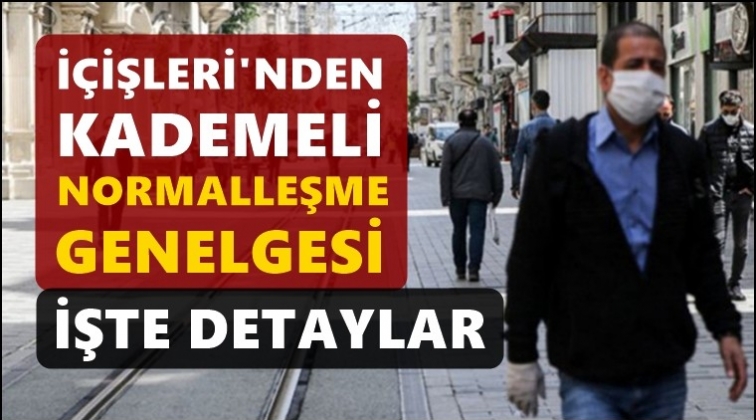 İşte, kademeli normalleşme genelgesi...