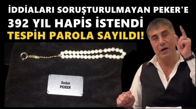 Sedat Peker'e 392 yıl hapis cezası istendi!