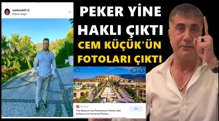İşte, Sedat Peker'i doğrulayan Cem K&uuml;&ccedil;&uuml;k fotoğrafları...
