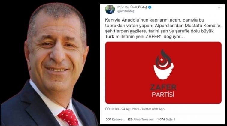 İşte, &Uuml;mit &Ouml;zdağ'ın kurduğu parti ve logosu...