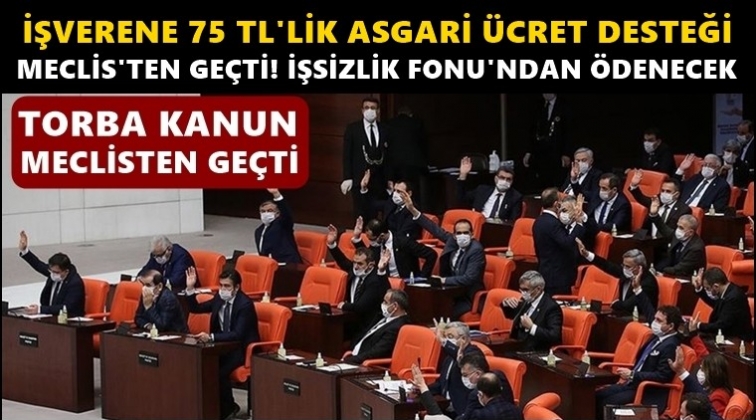 İşverenlere aylık 75 TL'lik &uuml;cret desteği...