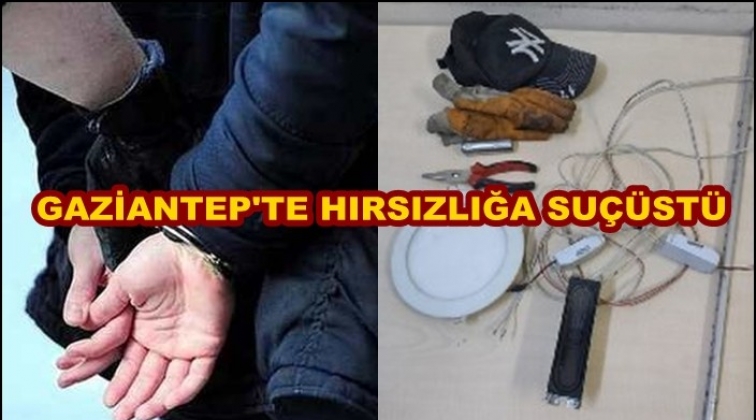 İşyerinden hırsızlık yapan şahıs su&ccedil;&uuml;st&uuml; yakalandı