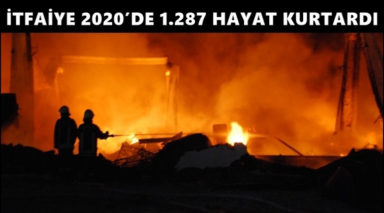 İtfaiye, 2020'de bin 287 vatandaşı kurtardı...