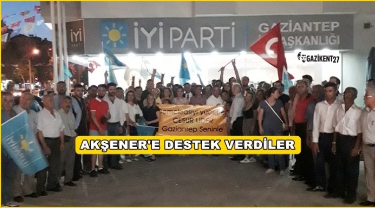 İyi Parti Gaziantep&rsquo;ten, Akşener&rsquo;e destek