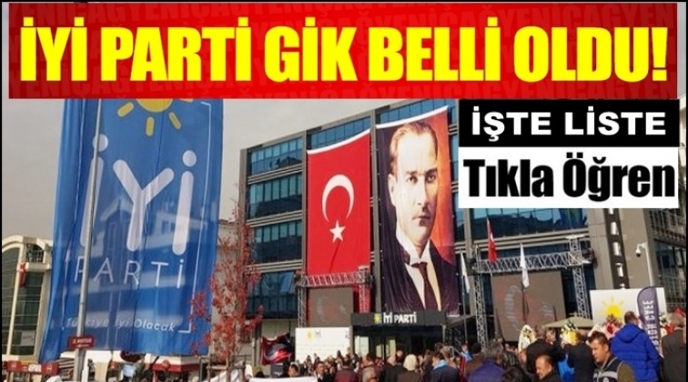 İYİ Parti GİK belli oldu