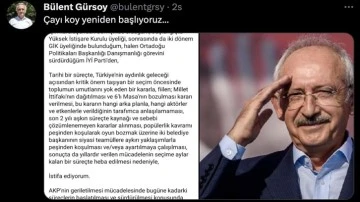 İYİ Parti GİK &uuml;yesi B&uuml;lent G&uuml;rsoy istifa etti!