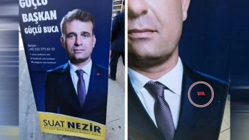 İYİ Parti’li adayın afişinde CHP rozetli fotoğrafı kullanıldı!