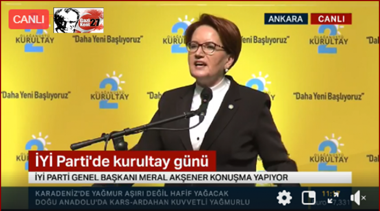 Akşener yeniden genel başkan
