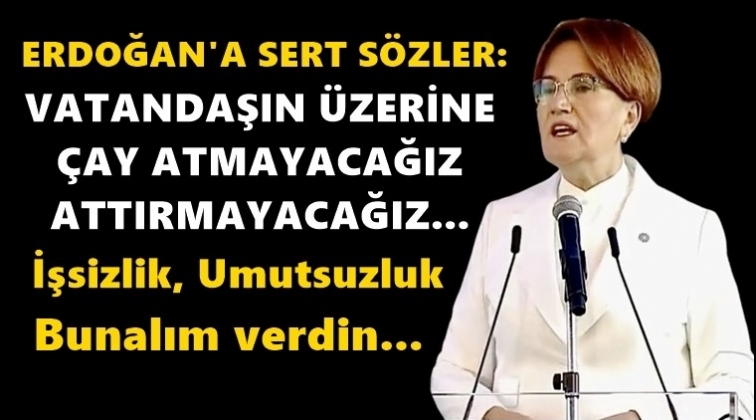 Vatandaşın &uuml;zerine &ccedil;ay atmayacağım!
