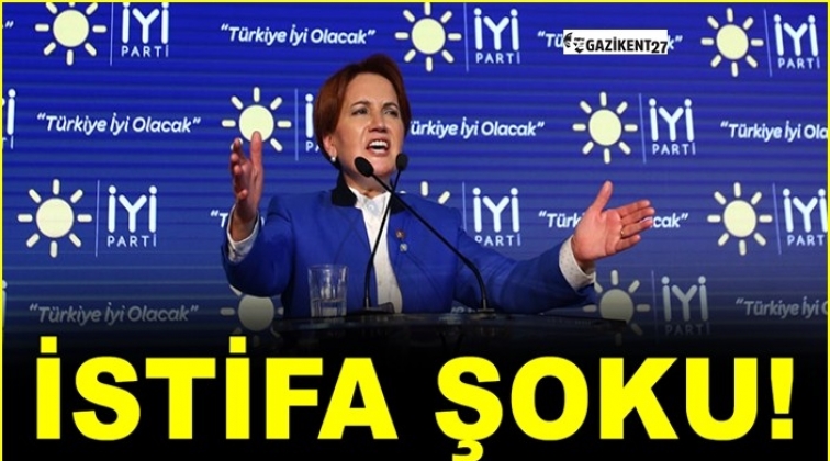 İyi Parti'de şok istifa...