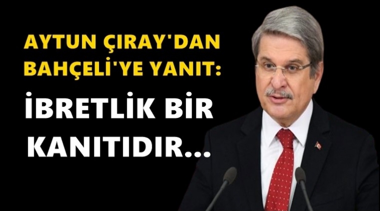 İYİ Partili &Ccedil;ıray&rsquo;dan Bah&ccedil;eli'ye yanıt