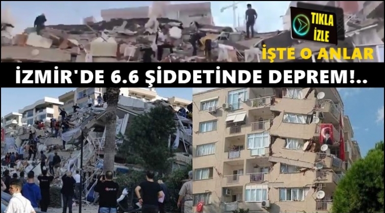 İzmir&rsquo;de 6.6 b&uuml;y&uuml;kl&uuml;ğ&uuml;nde deprem!