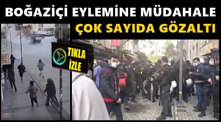 İzmir&rsquo;de Boğazi&ccedil;i eylemine polis m&uuml;dahalesi!