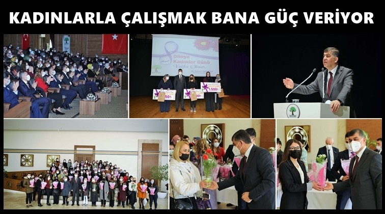 Kadınlarla birlikte &ccedil;alışmak bana g&uuml;&ccedil; veriyor...