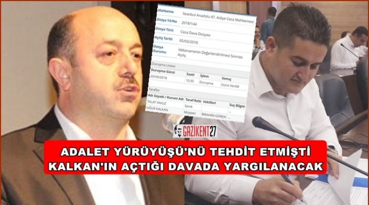 Kalkan şikayet&ccedil;i olmuştu, hakim karşısına &ccedil;ıkacak