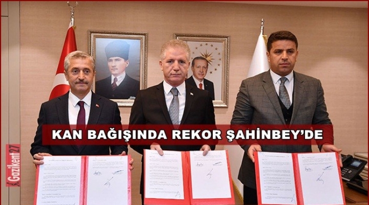 Kan bağışı kampanyası protokol&uuml; imzalandı