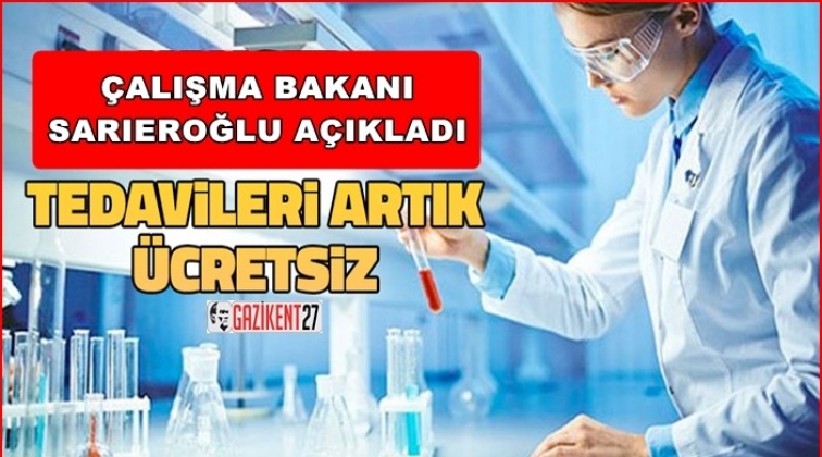 Kanser hastalarının tedavileri artık tamamen &uuml;cretsiz