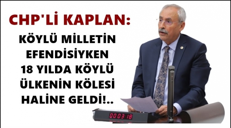 Kaplan, &ccedil;ift&ccedil;ilerin sorunlarını meclise taşıdı