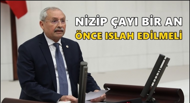 Kaplan: Nizip çayı bir an önce ıslah edilmeli